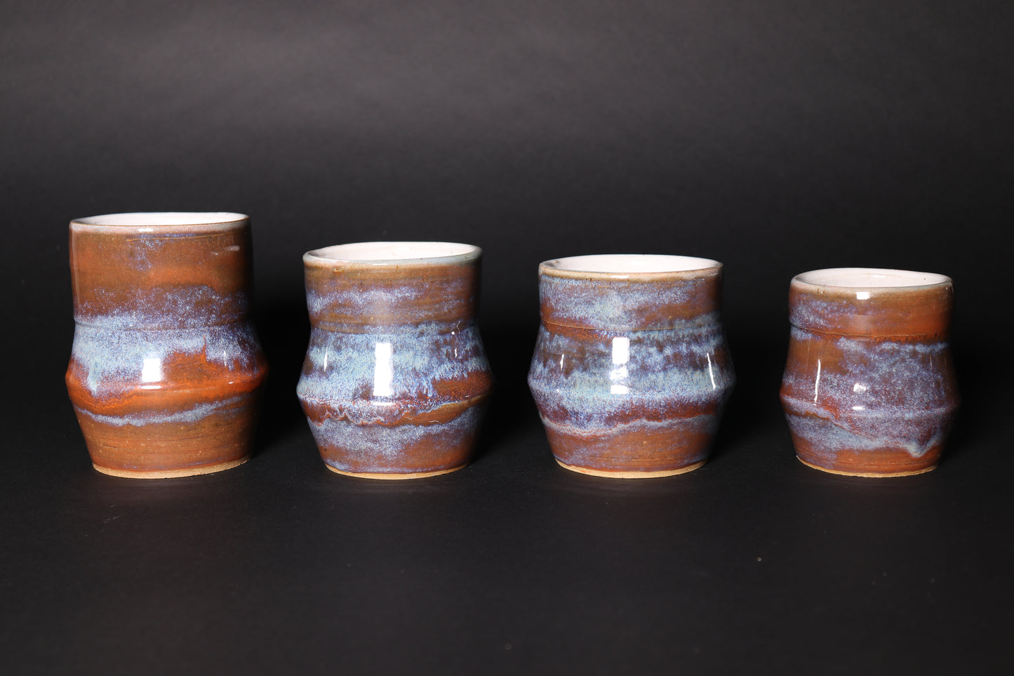 Rusty Saphhire Cup Set of 4