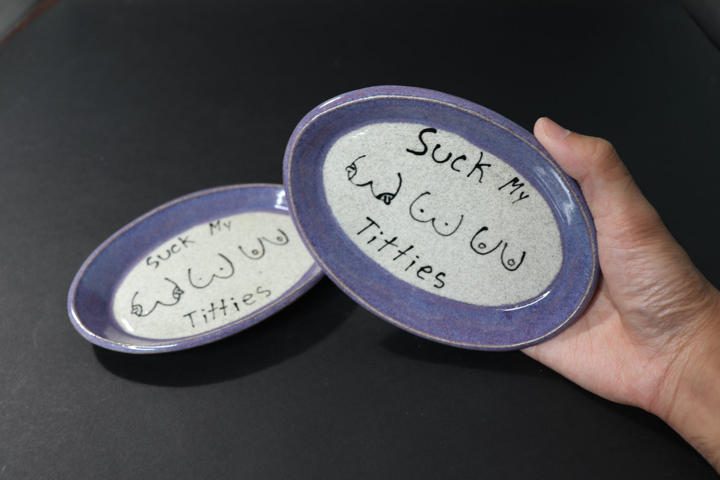 Suck My Titties Plate