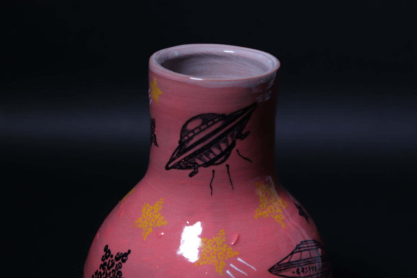 Mushroom Abduction Vase