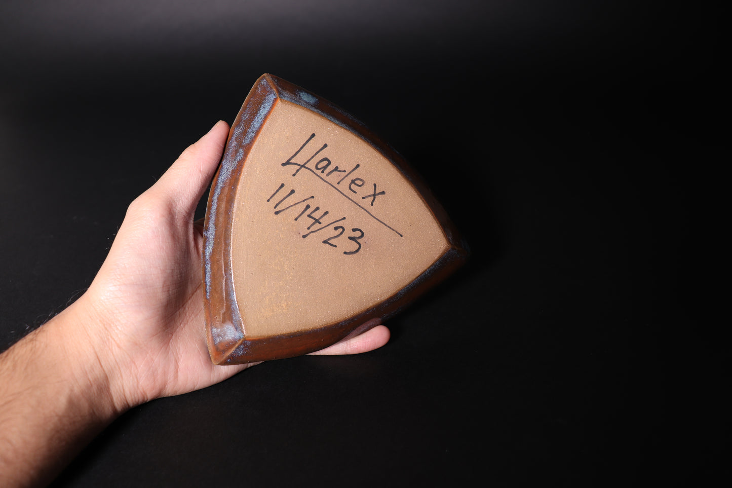 Rusty Sapphire Medium Triangle plate
