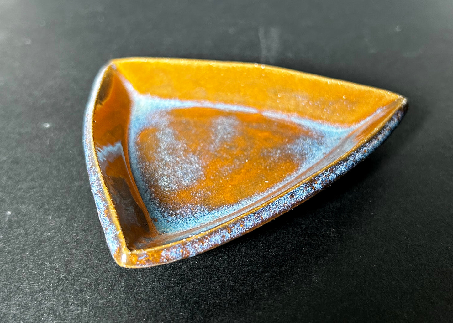 Rusty Sapphire Triangle Mini Plate
