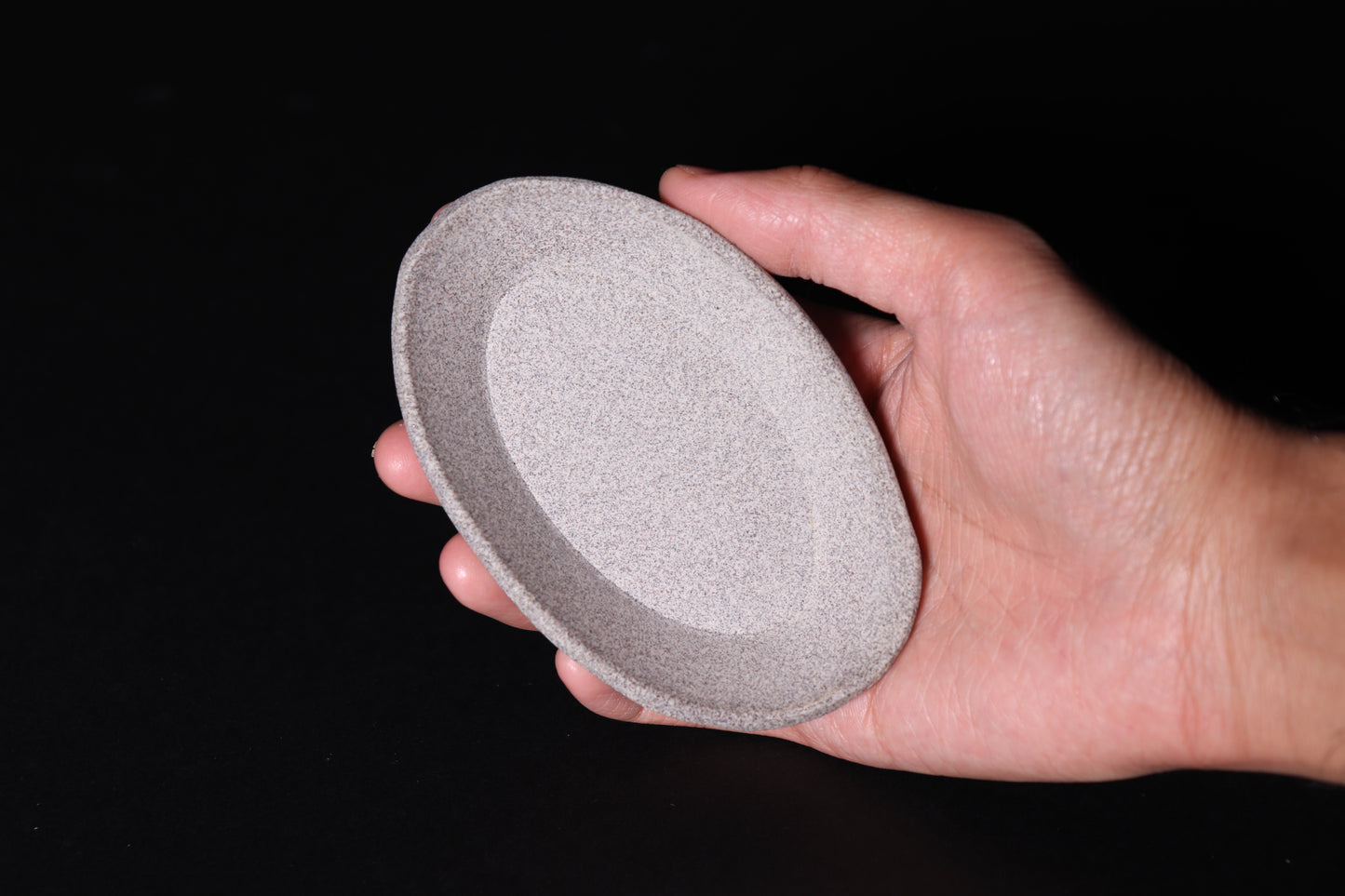 Raw Oval Granite Mini Plate