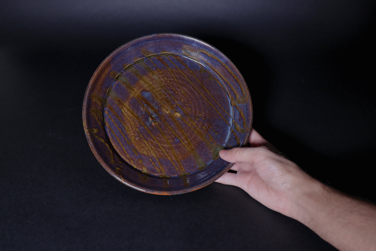 Stony Amber Blue Plate