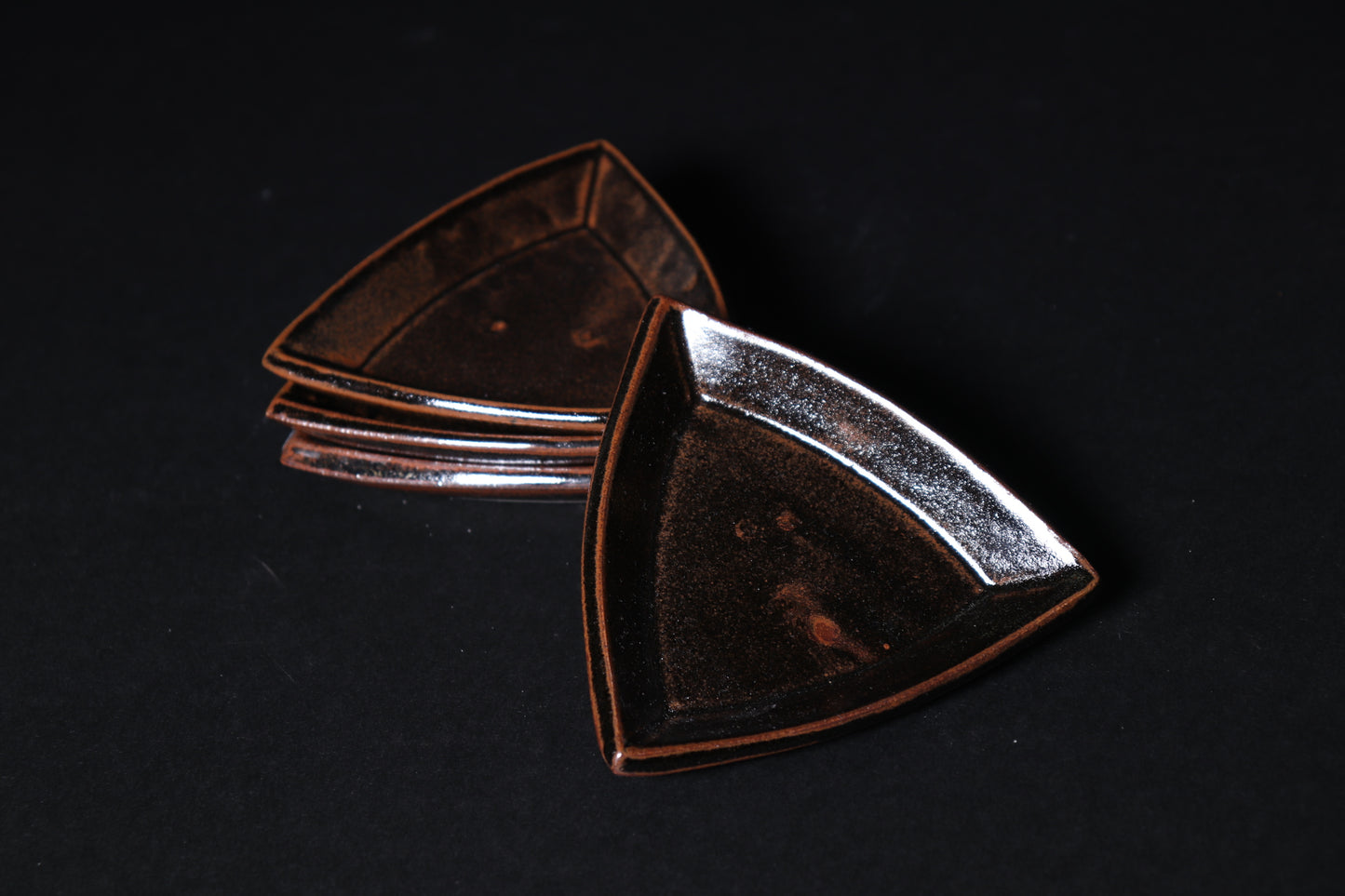 Triangle Ancient Jasper Mini Plate