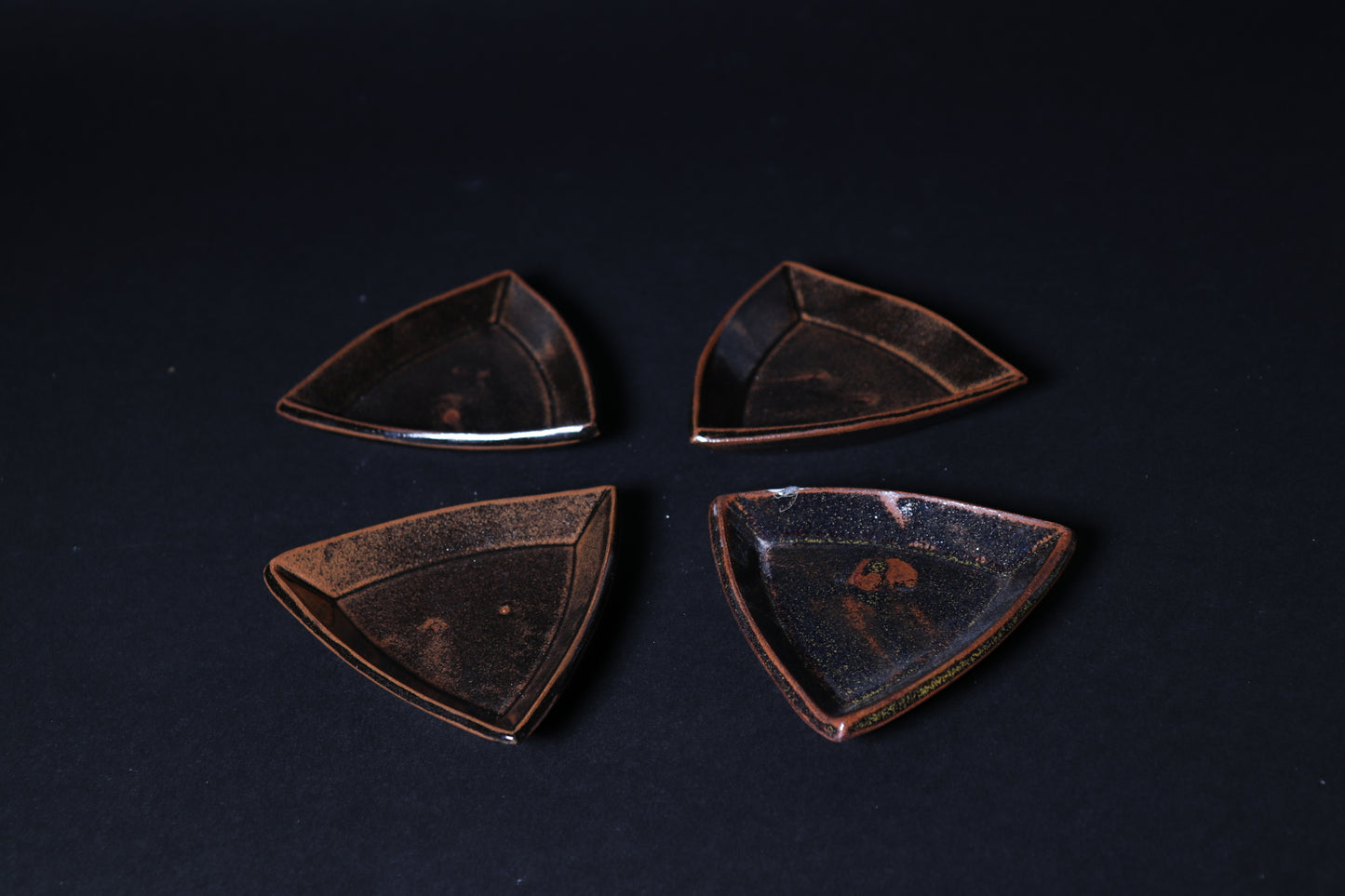 Triangle Ancient Jasper Mini Plate