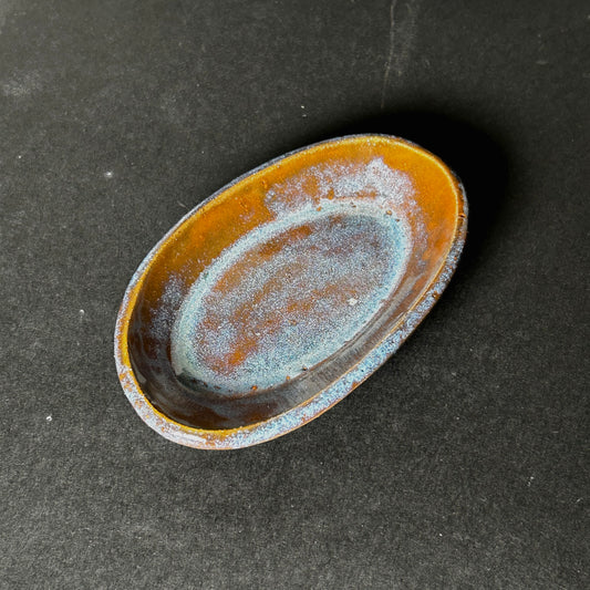Rusty Sapphire Oval Mini Plate