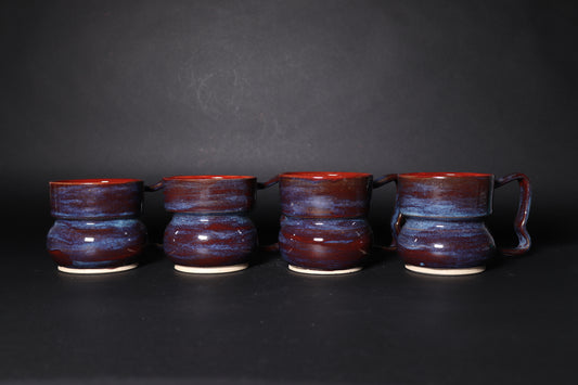 Crimson Verditer Mug Set of 4