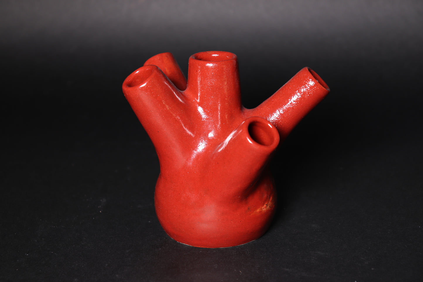 Bloodstone Heart Mini Vase