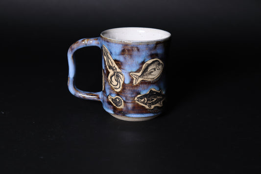 Ocean Blue Creatures Mug