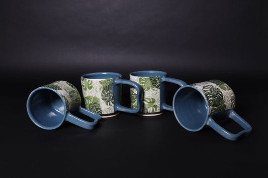 Monstera Mug Set of 4