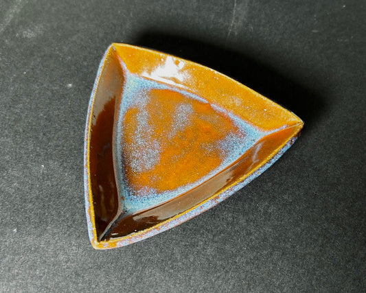 Rusty Sapphire Triangle Mini Plate