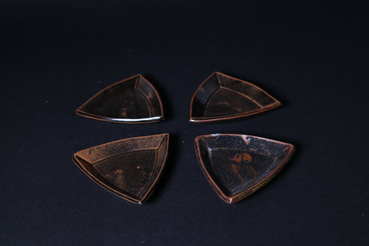 Triangle Ancient Jasper Mini Plate
