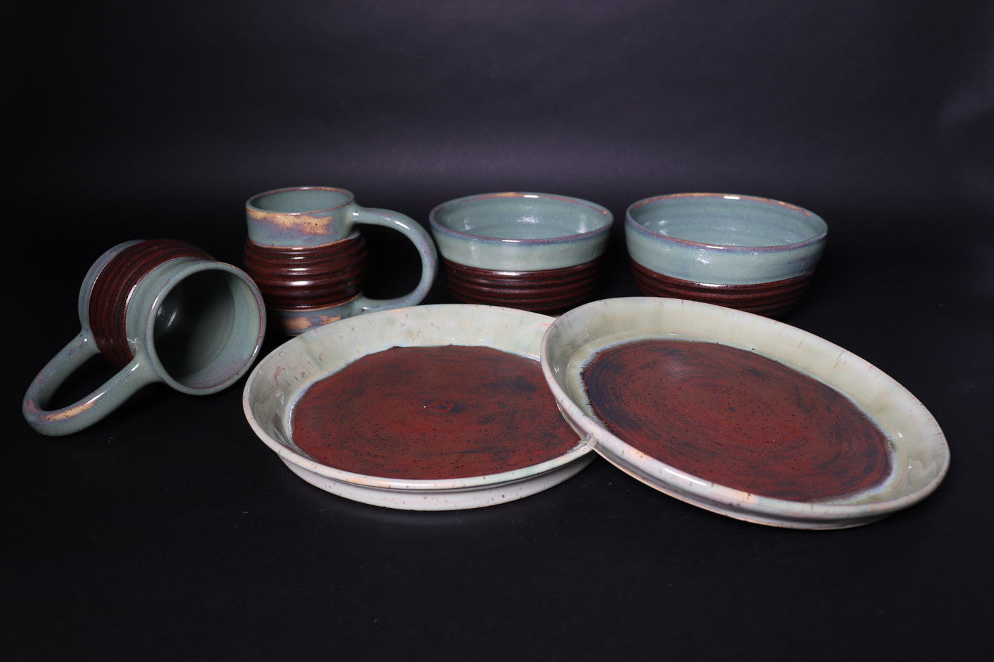 Aventurine Copper Dinnerware Set of 6