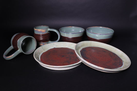 Aventurine Copper Dinnerware Set of 6
