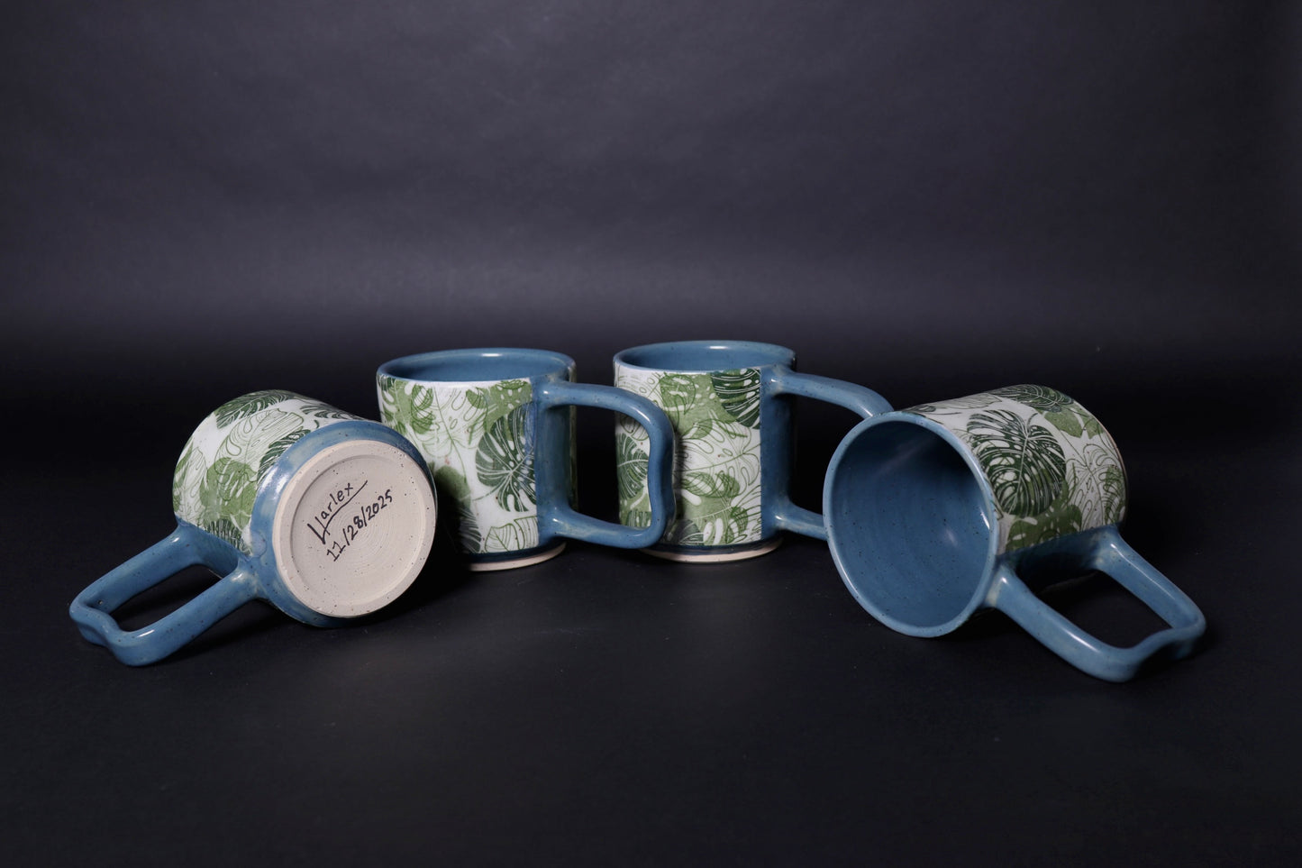 Monstera Mug Set of 4